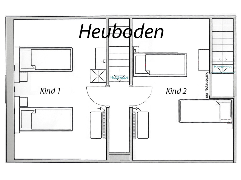 wohnung heuboden grundriss etage 2